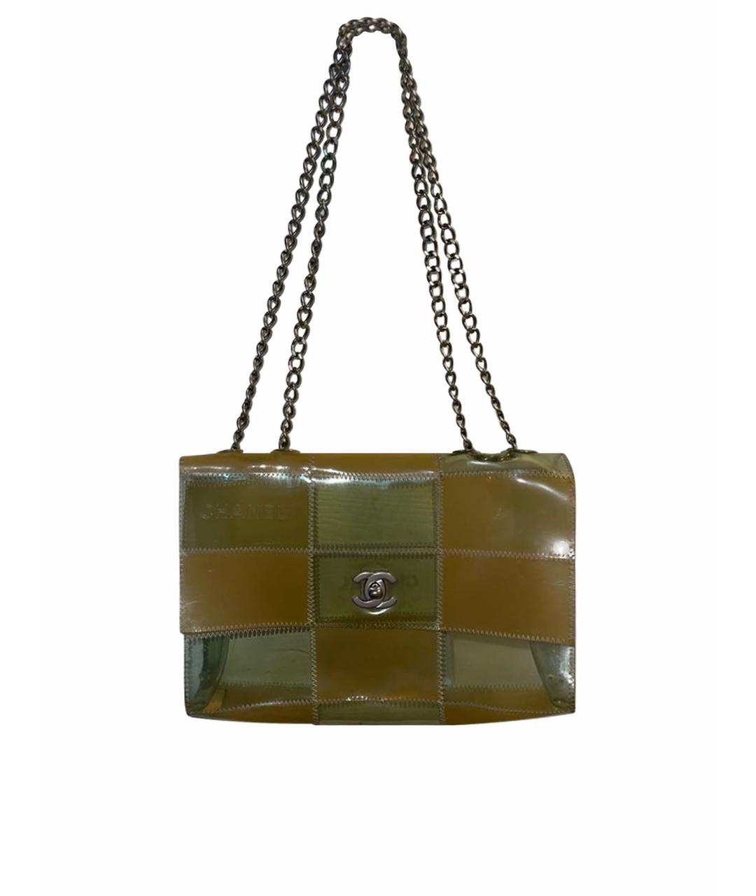 CHANEL PRE-OWNED Зеленая сумка через плечо, фото 1