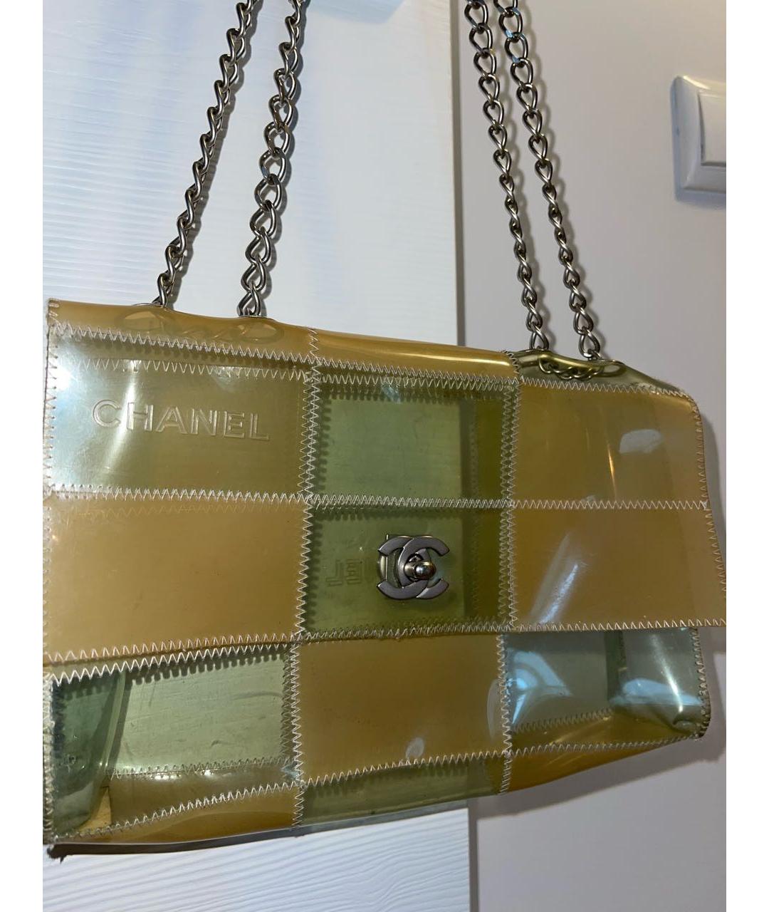 CHANEL PRE-OWNED Зеленая сумка через плечо, фото 2