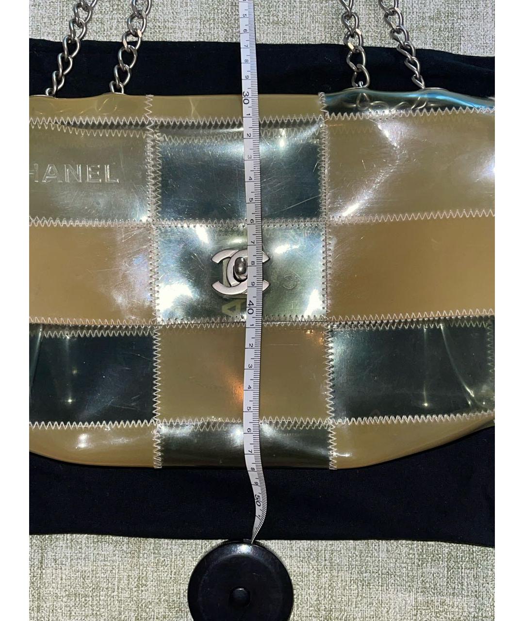 CHANEL PRE-OWNED Зеленая сумка через плечо, фото 6