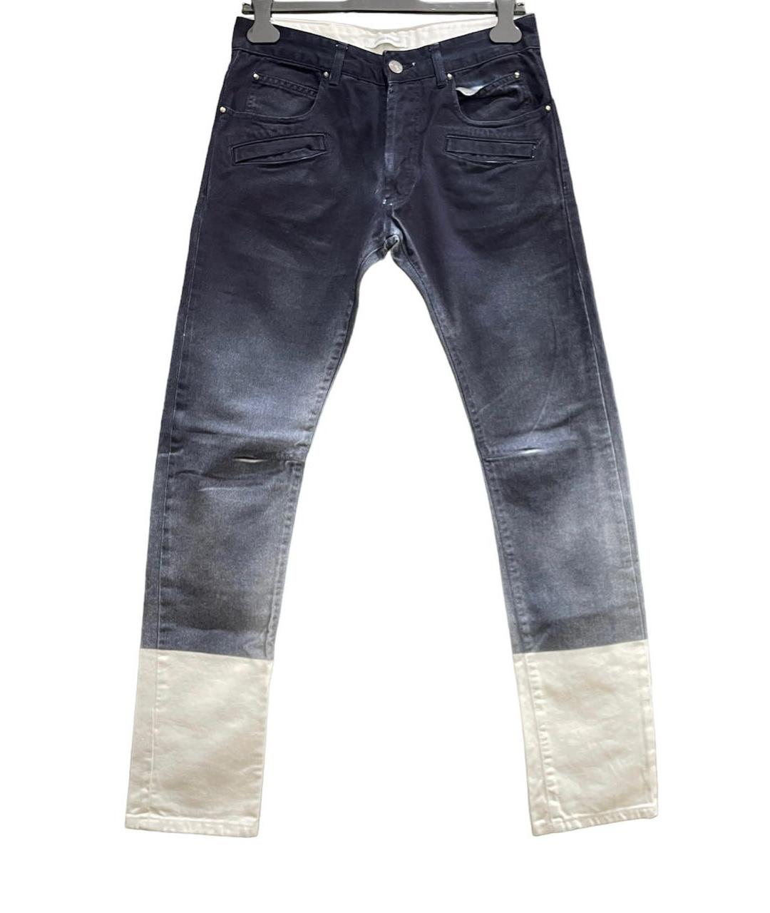 PIERRE BALMAIN Темно-синие хлопковые джинсы скинни, фото 1