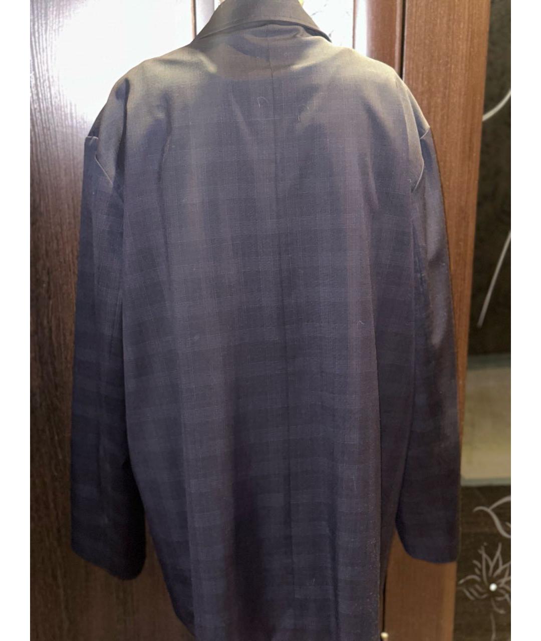 BALENCIAGA Темно-синий шерстяной пиджак, фото 3