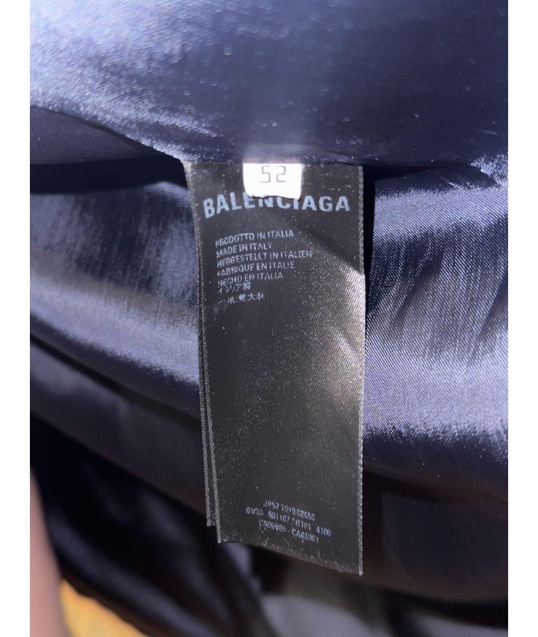 BALENCIAGA Темно-синий шерстяной пиджак, фото 6