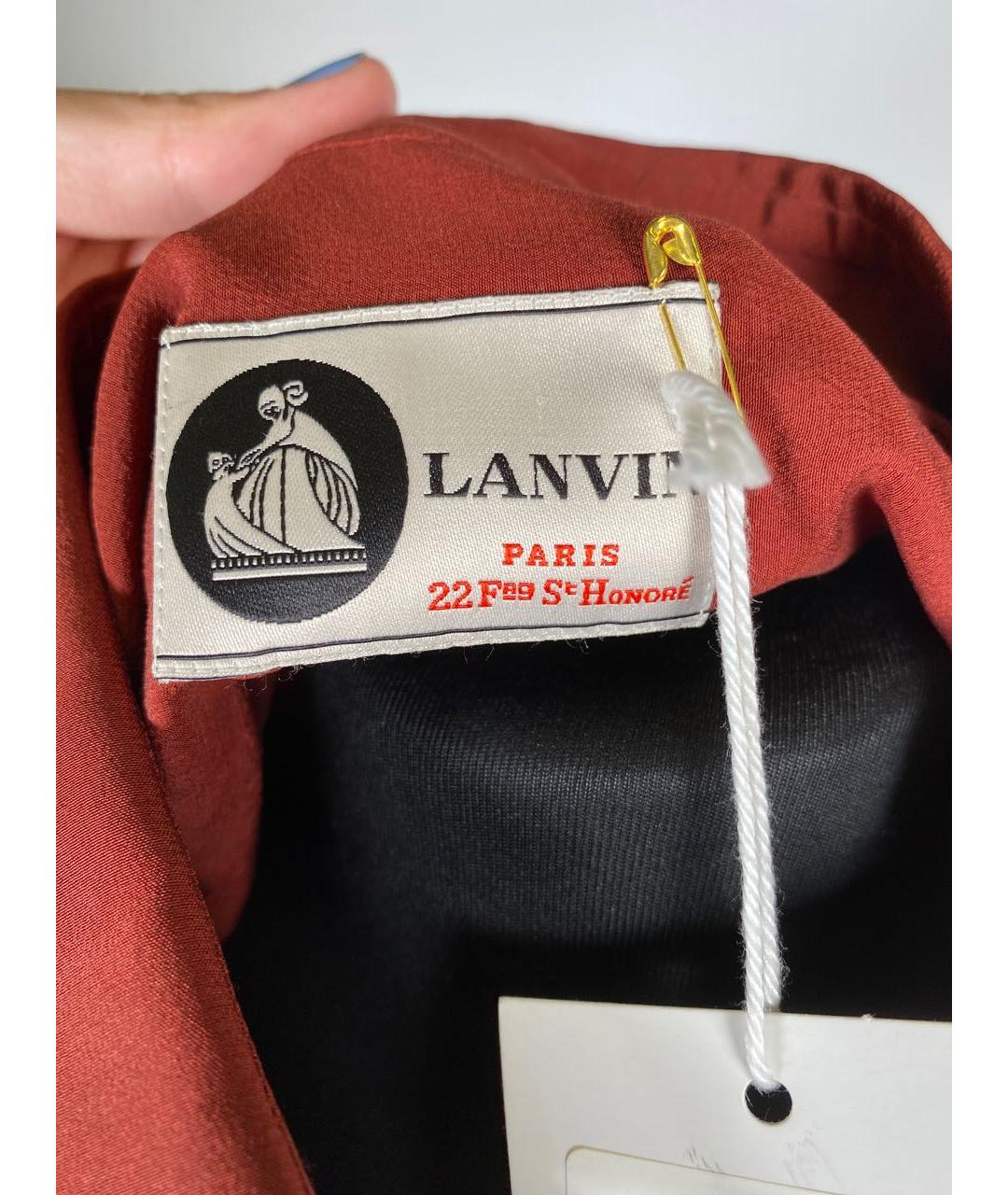 LANVIN Бордовая блузы, фото 3