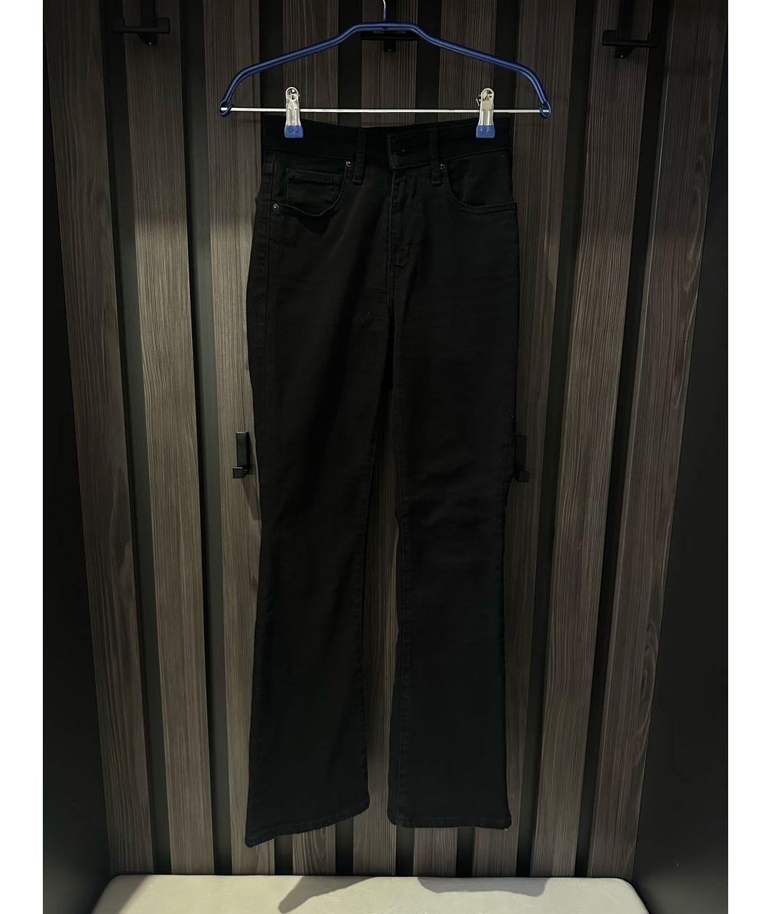 LEVI'S Черные хлопко-полиэстеровые джинсы клеш, фото 5