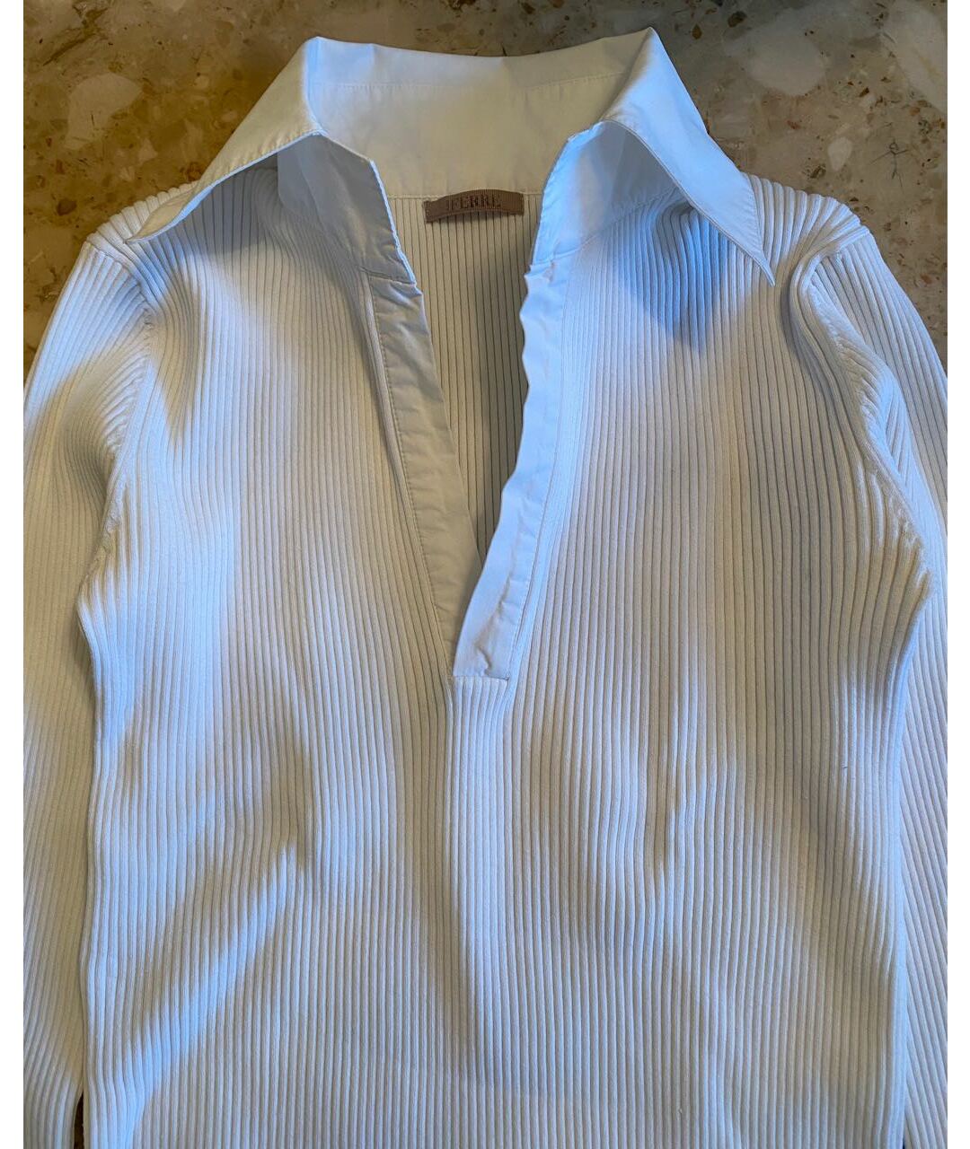 GIANFRANCO FERRE Белая хлопко-эластановая рубашка, фото 2