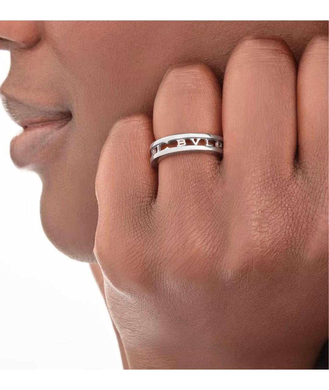 BVLGARI Серебряное кольцо из белого золота, фото 7