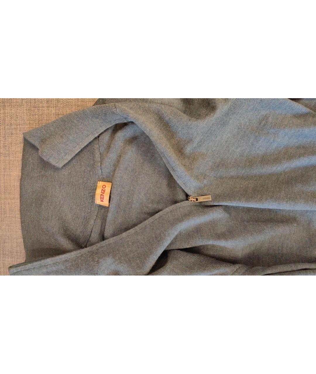 KENZO Зеленый шерстяной джемпер / свитер, фото 5