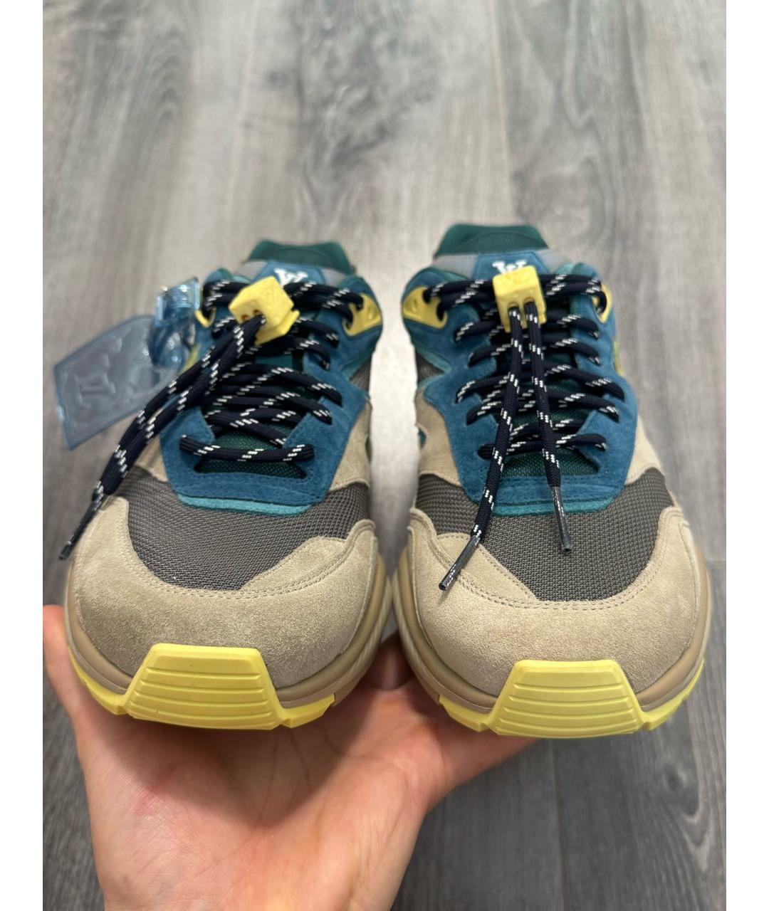 LOUIS VUITTON Мульти замшевые низкие кроссовки / кеды, фото 4