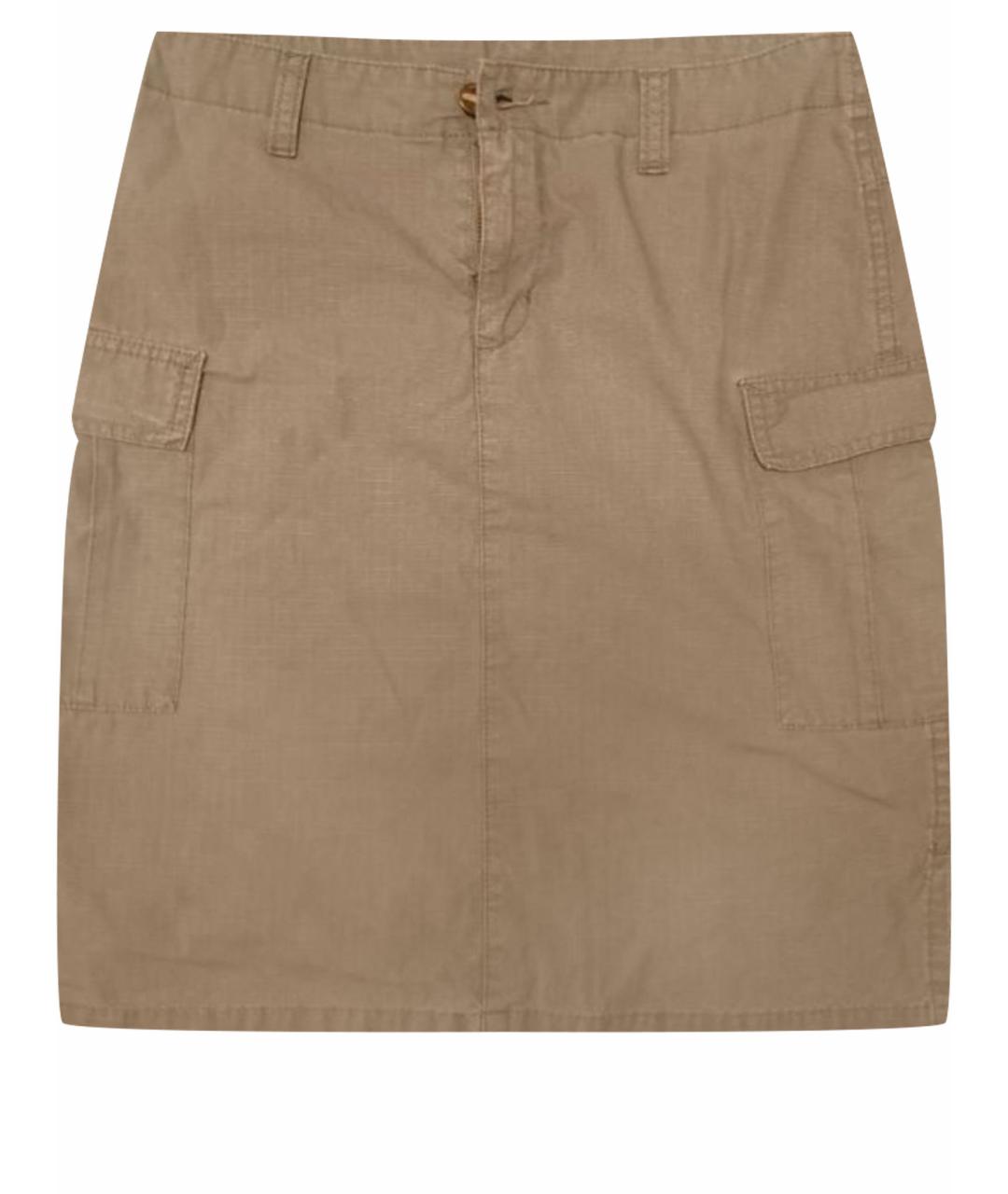 CARHARTT Бежевая хлопковая юбка мини, фото 1