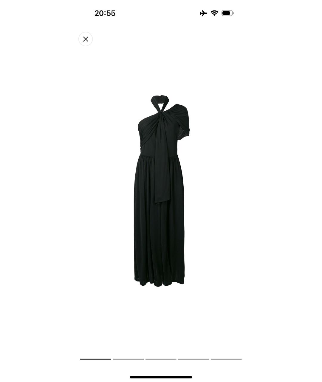 MSGM Черное полиамидовое коктейльное платье, фото 9