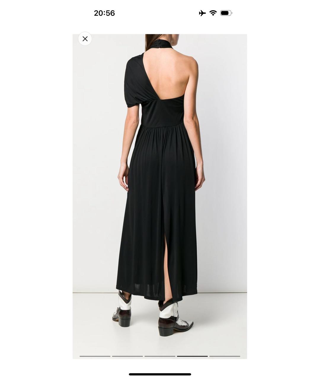 MSGM Черное полиамидовое коктейльное платье, фото 4