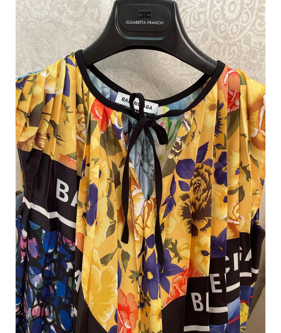 BALENCIAGA Шелковое вечернее платье, фото 3