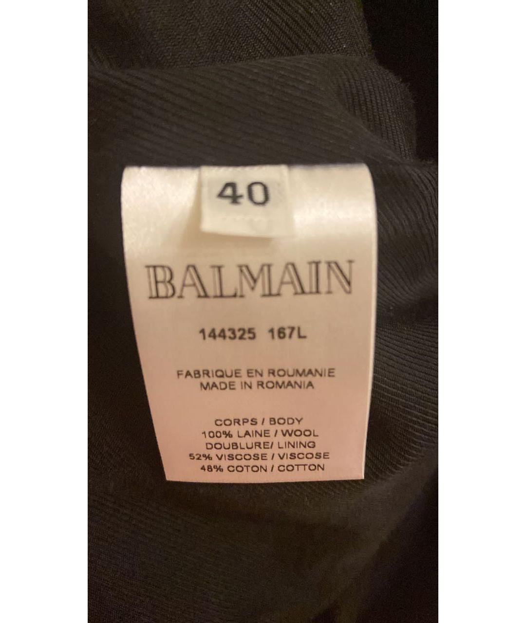 BALMAIN Черная юбка мини, фото 4