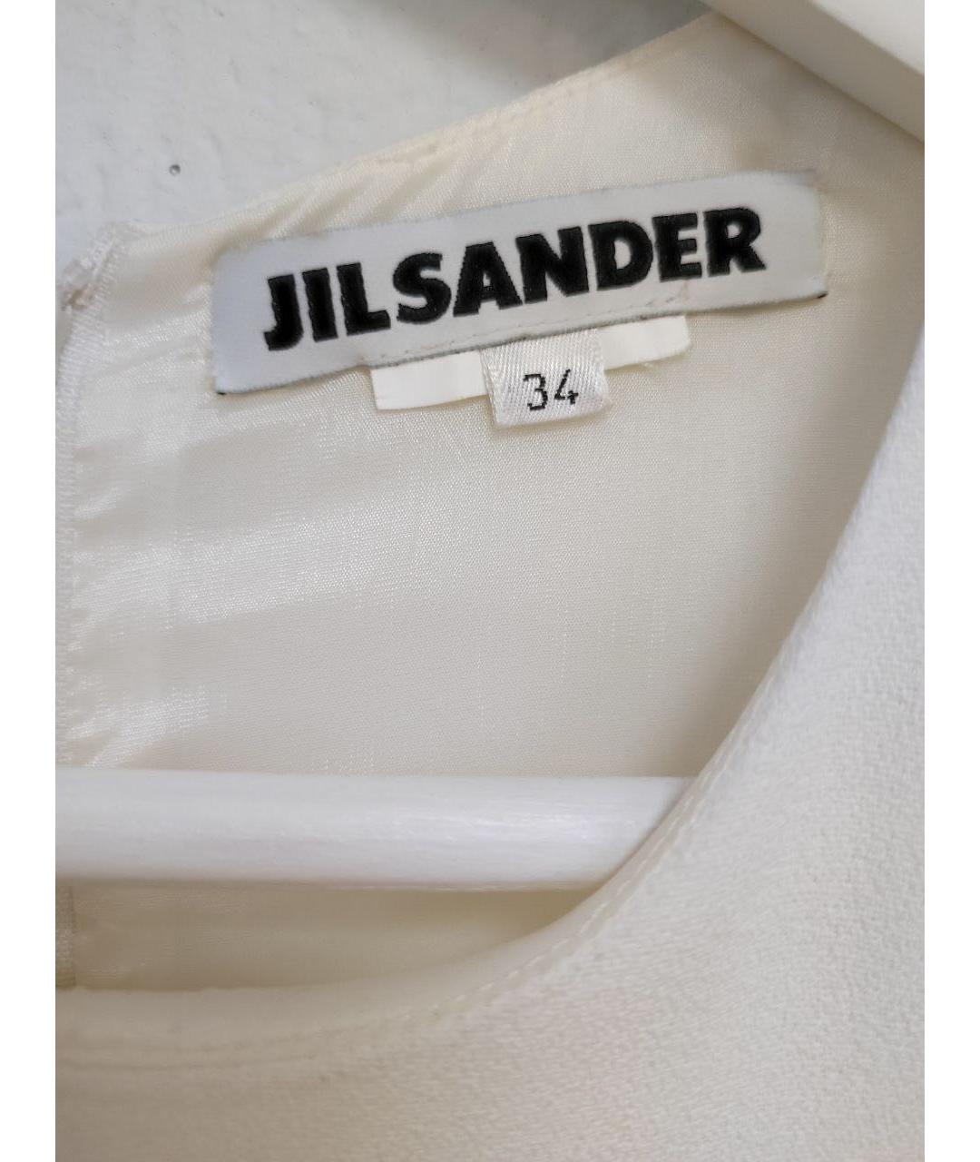 JIL SANDER Белый сарафан, фото 3