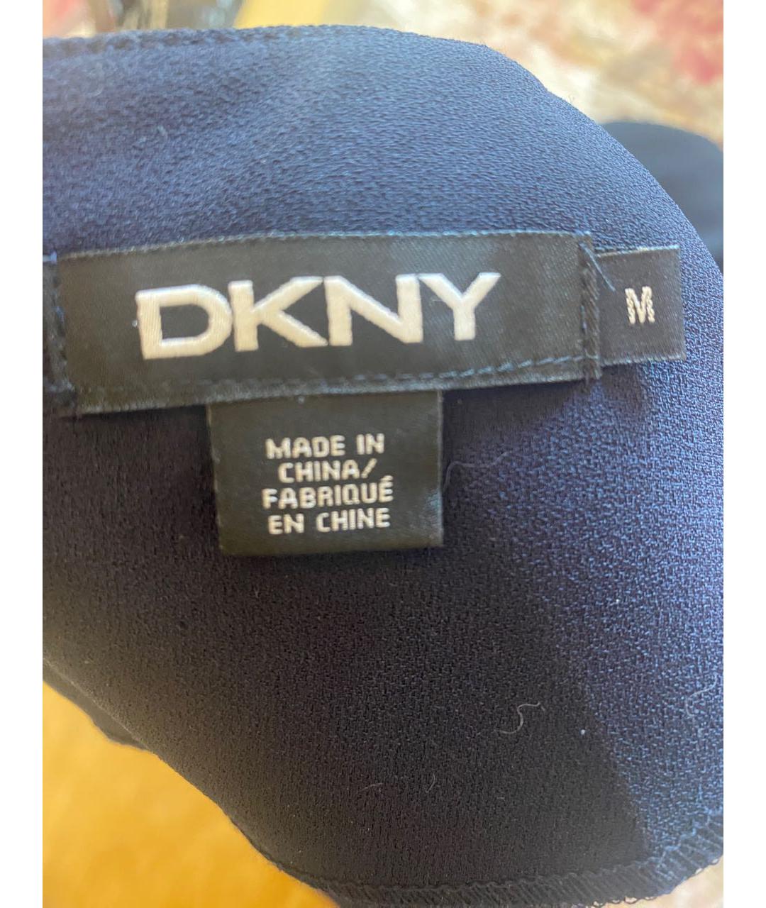 DKNY Темно-синее коктейльное платье, фото 4