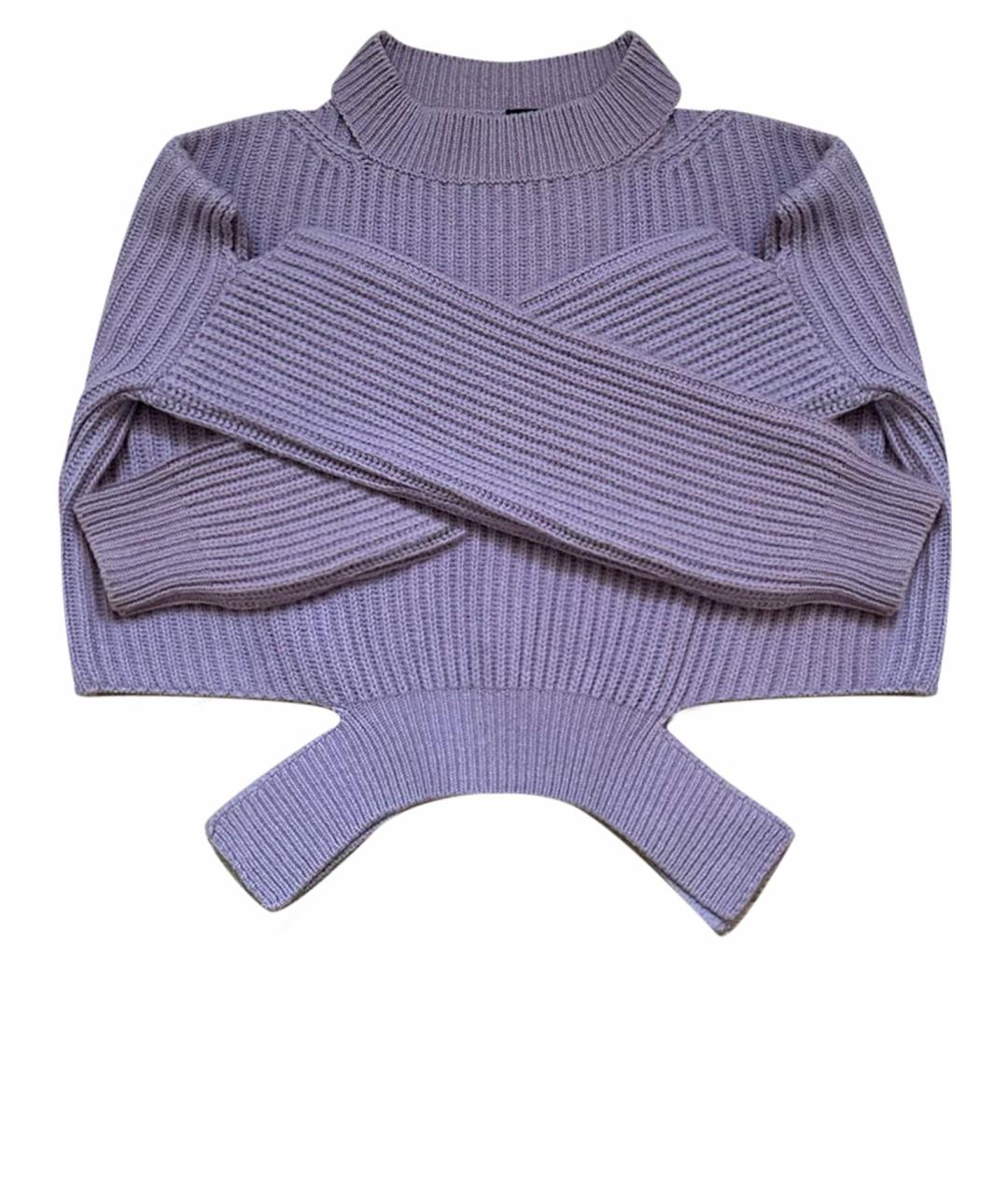 PINKO Фиолетовый шерстяной джемпер / свитер, фото 1