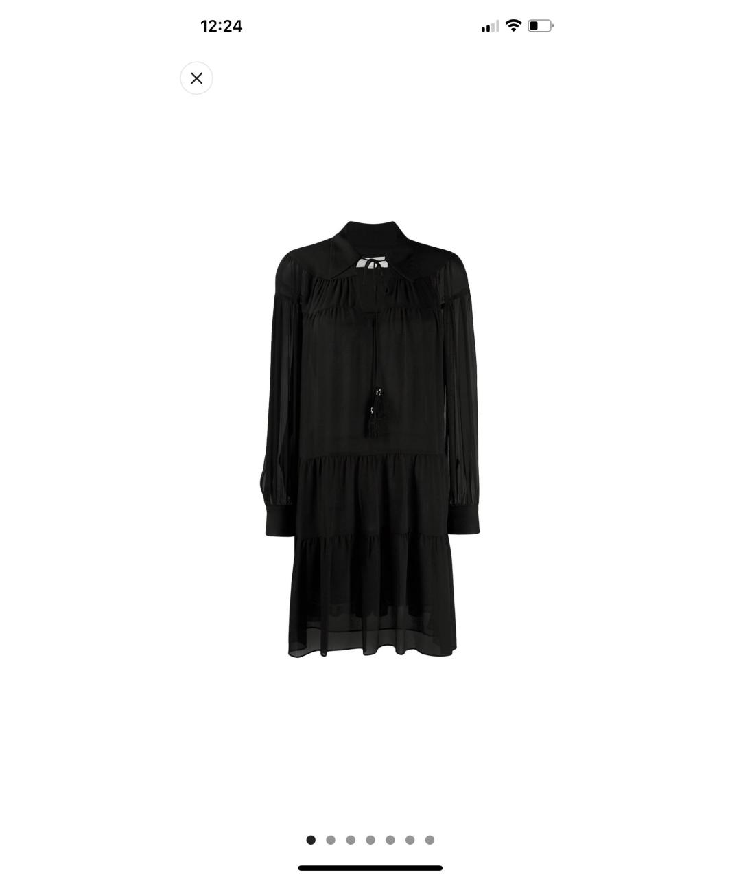 MICHAEL KORS Черное полиэстеровое повседневное платье, фото 9