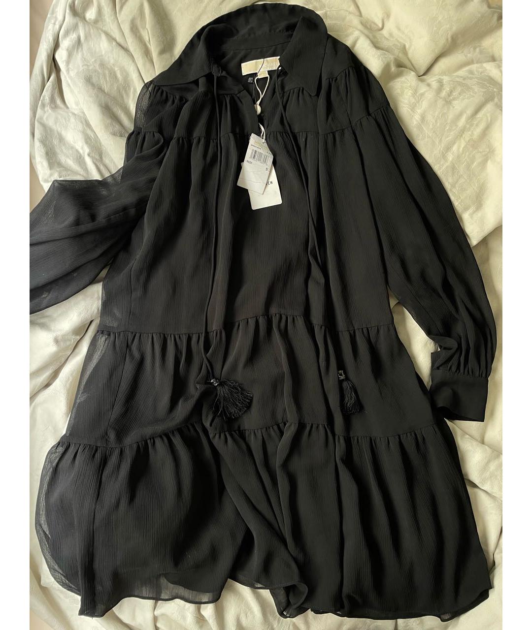 MICHAEL KORS Черное полиэстеровое повседневное платье, фото 4