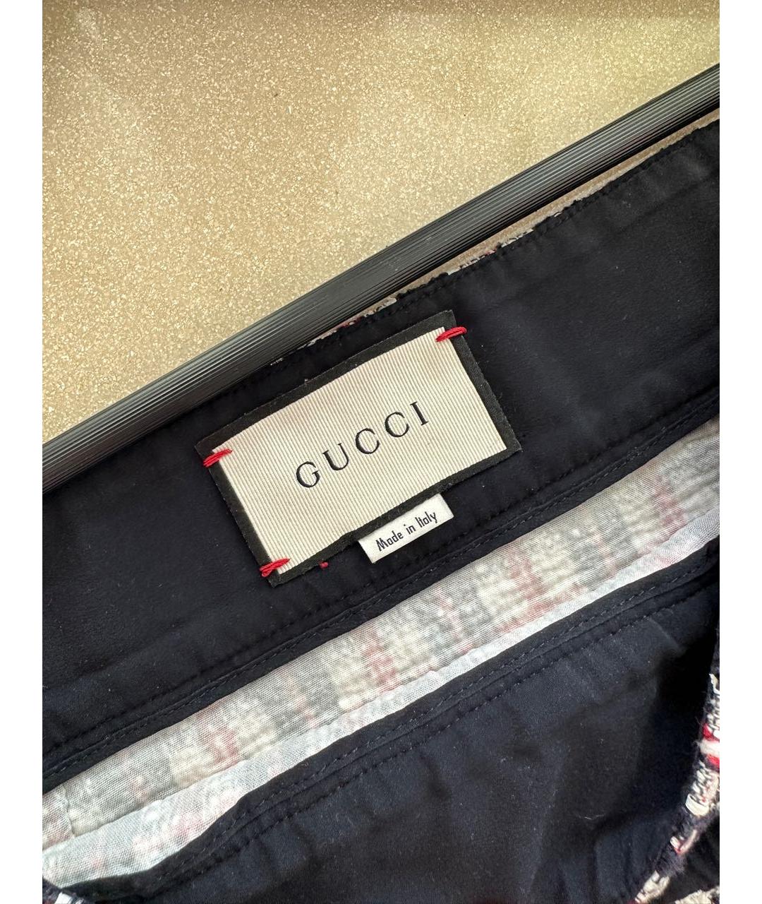 GUCCI Мульти твидовая юбка мини, фото 4