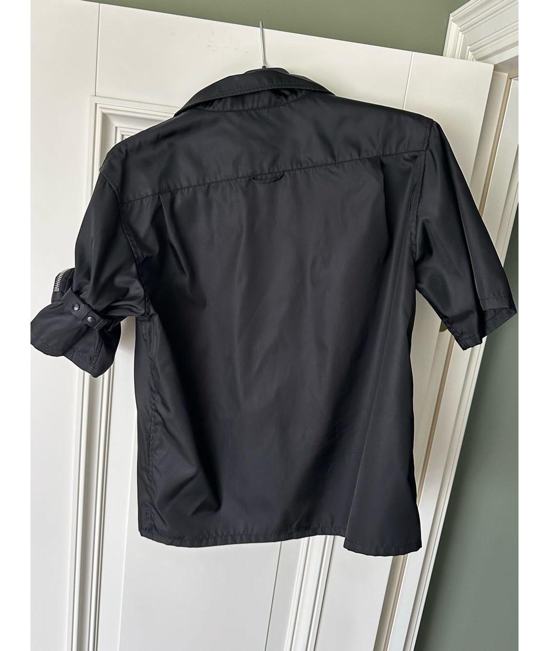 PRADA Черная полиэстеровая рубашка, фото 2