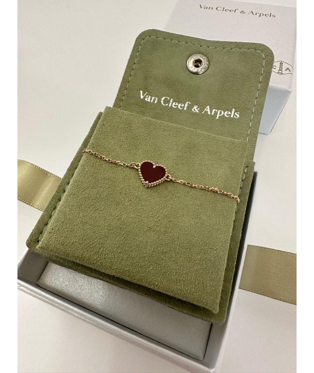 VAN CLEEF & ARPELS Бордовый браслет из розового золота, фото 2