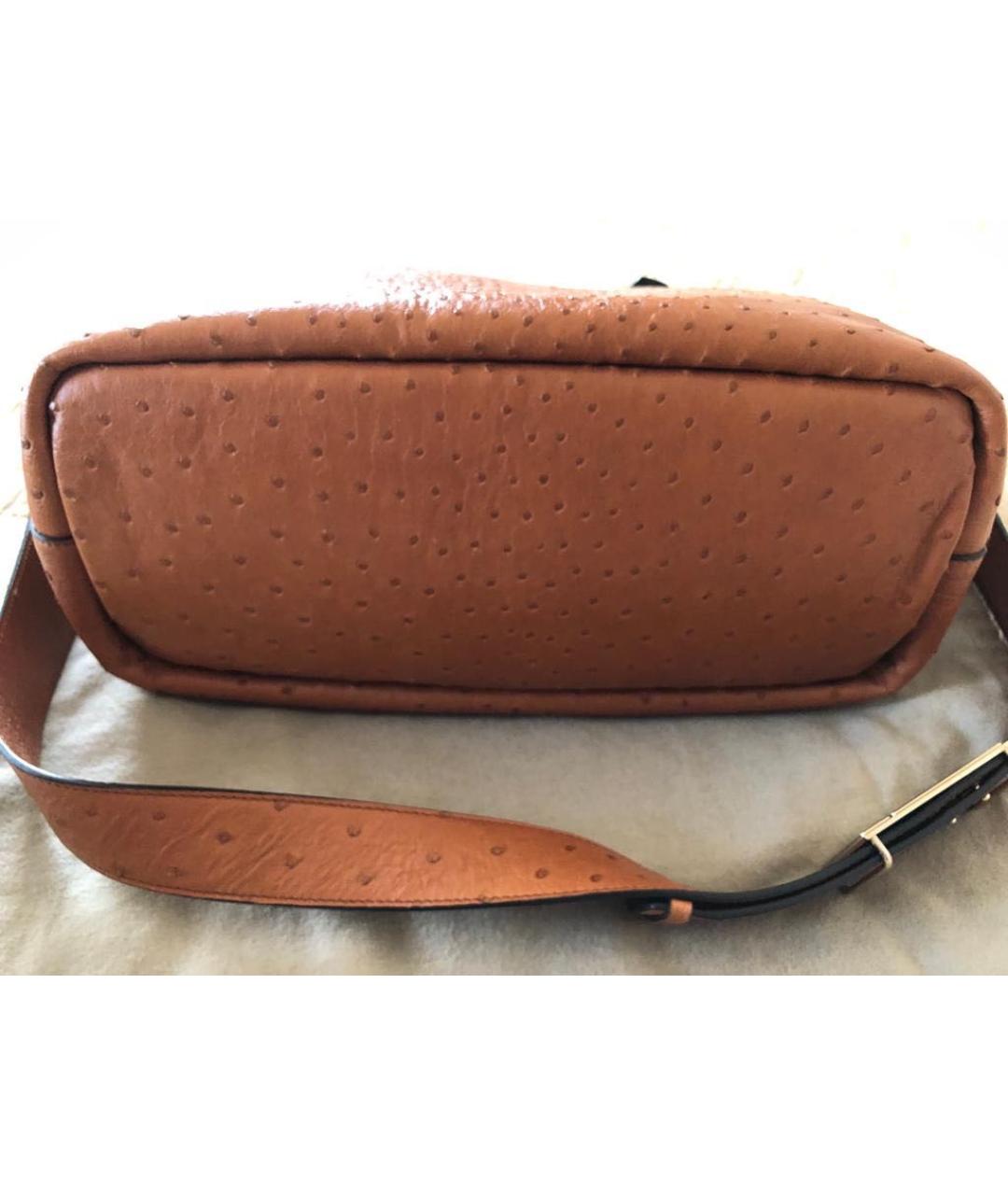 CHLOE Оранжевая сумка тоут из экзотической кожи, фото 6