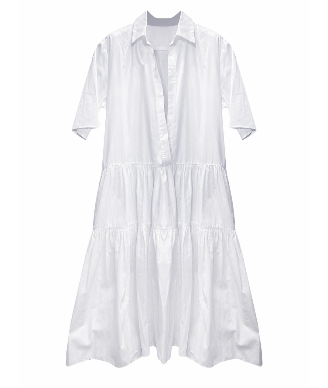 CECILIE BAHNSEN Белое хлопковое повседневное платье, фото 1