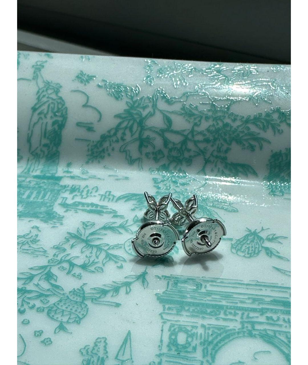 TIFFANY&CO Платиновые серьги, фото 4