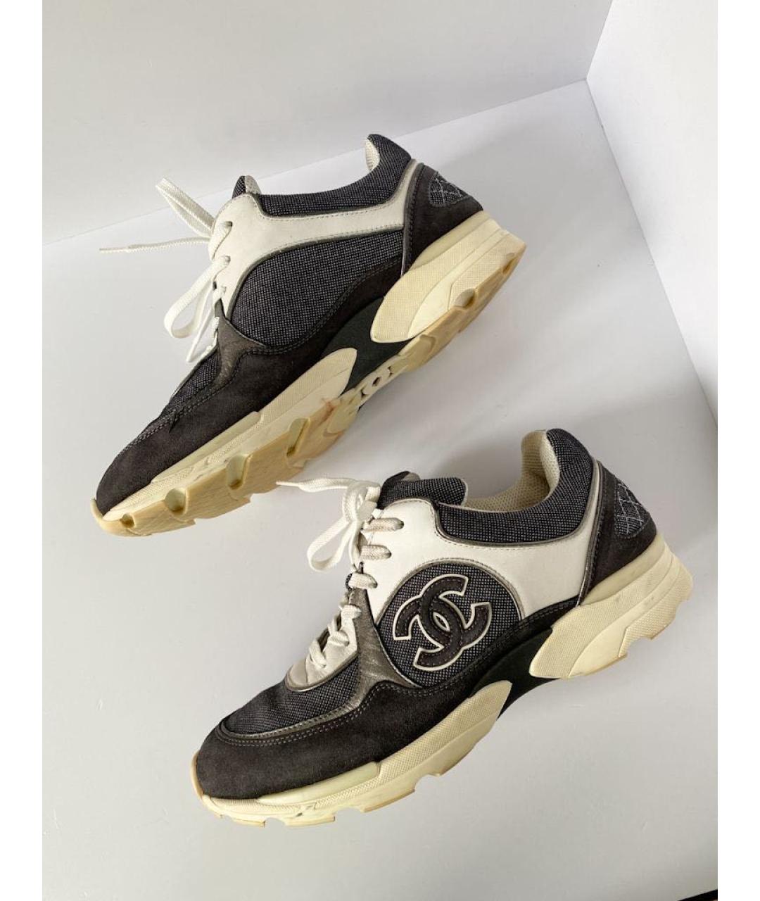 CHANEL Черные кроссовки, фото 5