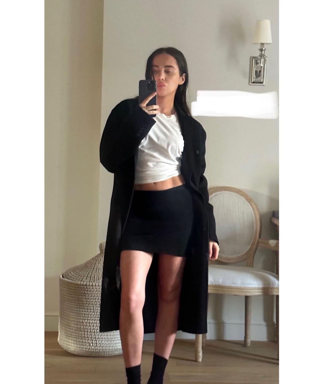 PRADA Черное шерстяное пальто, фото 3