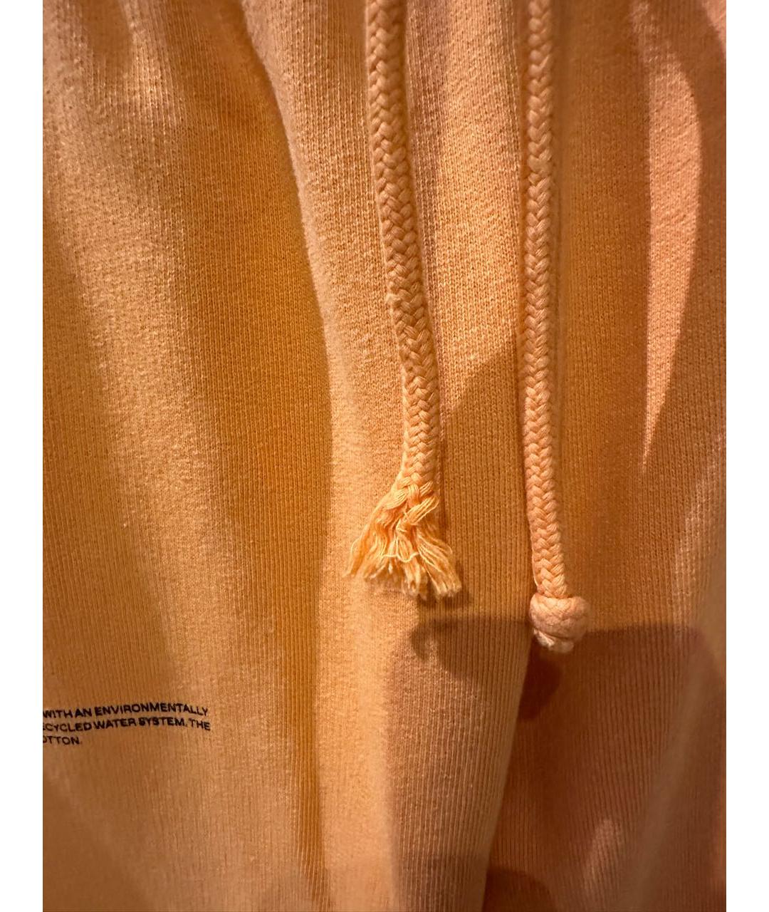 THE PANGAIA Оранжевое хлопковые спортивные брюки и шорты, фото 4