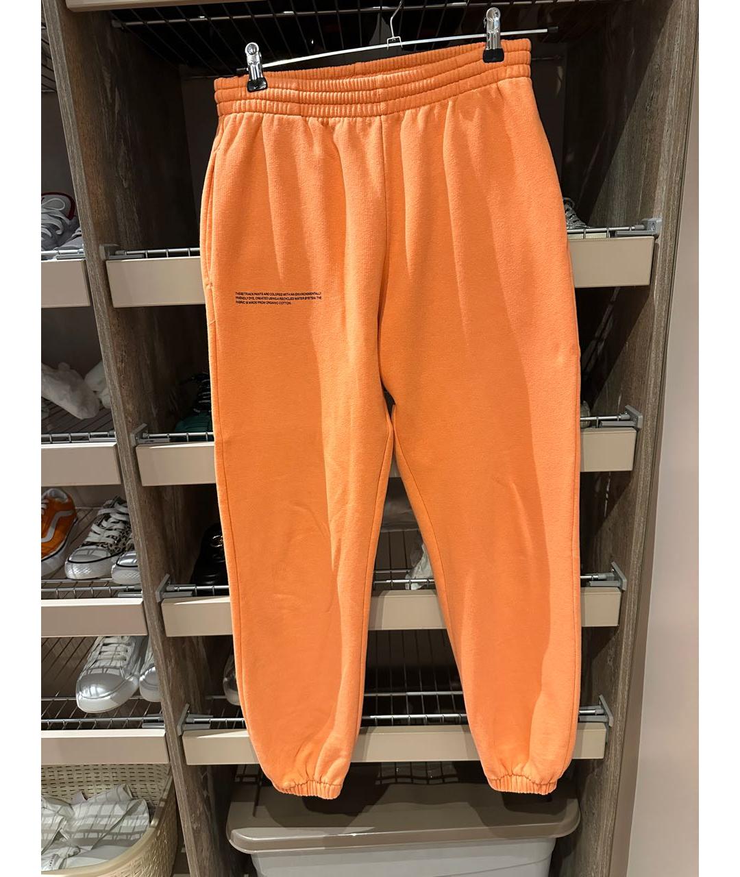 THE PANGAIA Оранжевое хлопковые спортивные брюки и шорты, фото 5