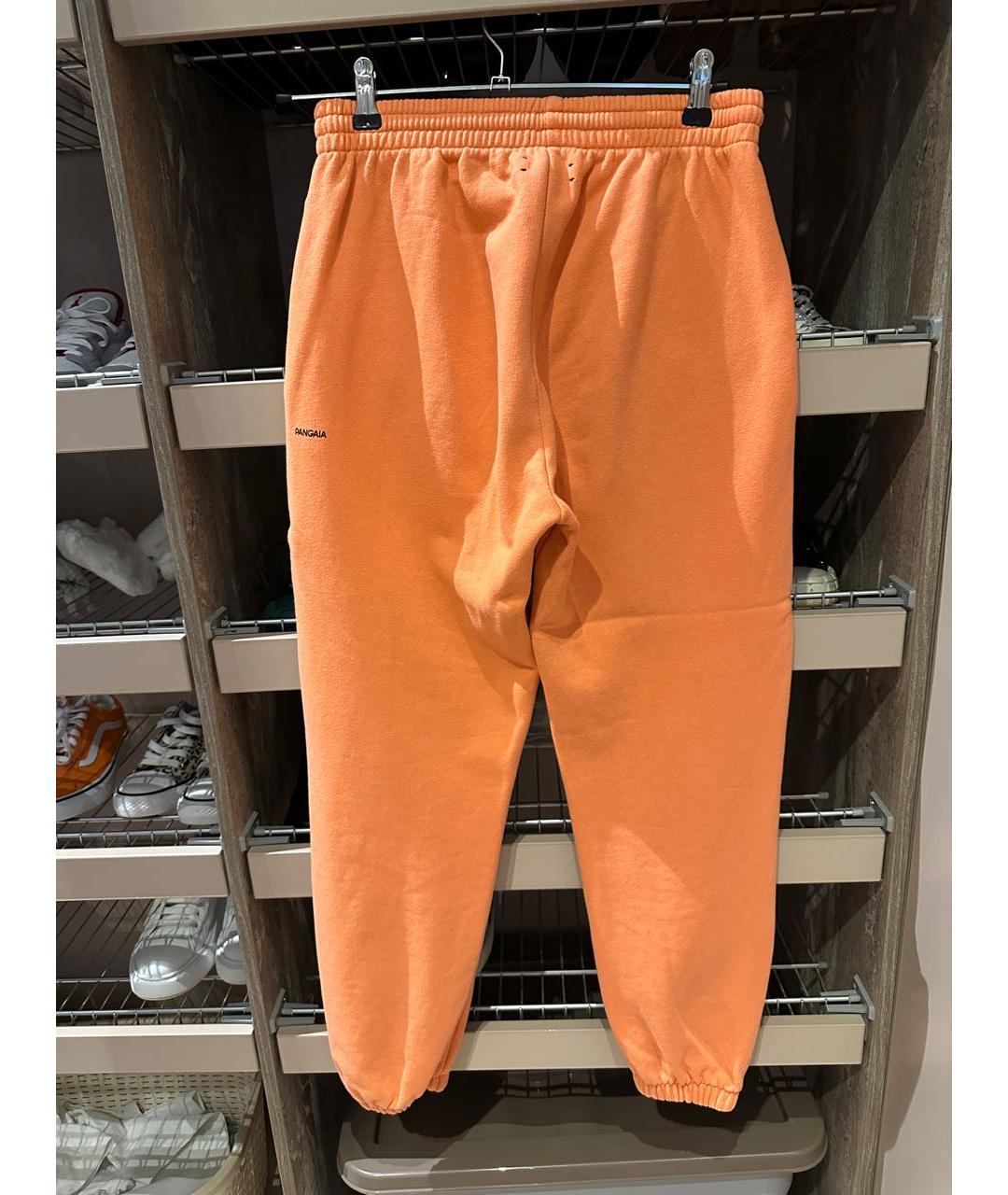 THE PANGAIA Оранжевое хлопковые спортивные брюки и шорты, фото 3