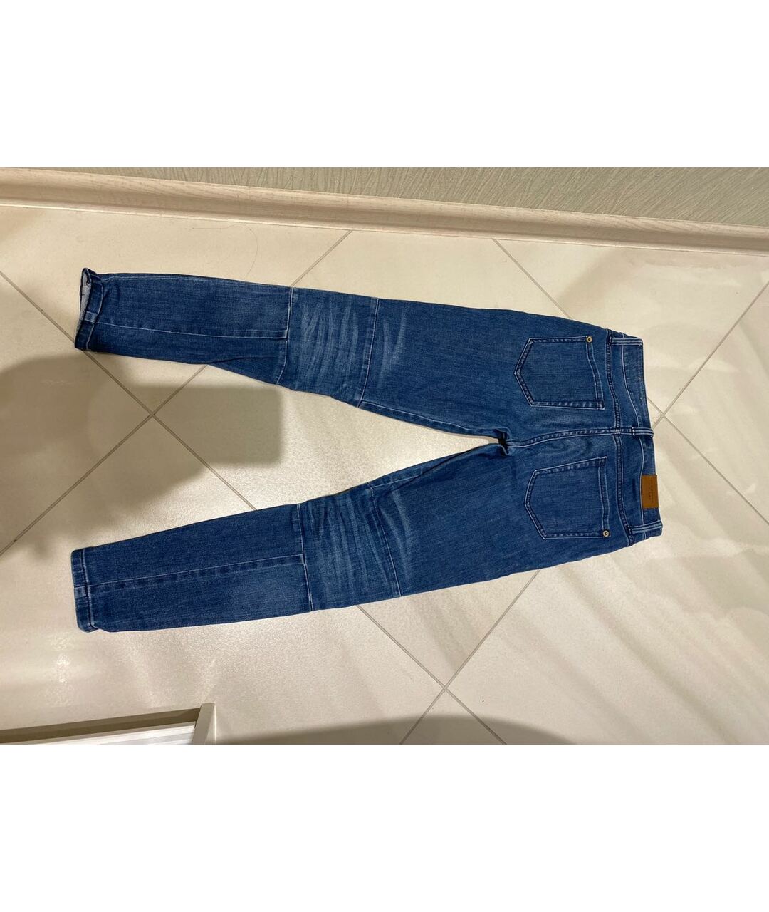 BURBERRY Синие хлопковые джинсы слим, фото 2