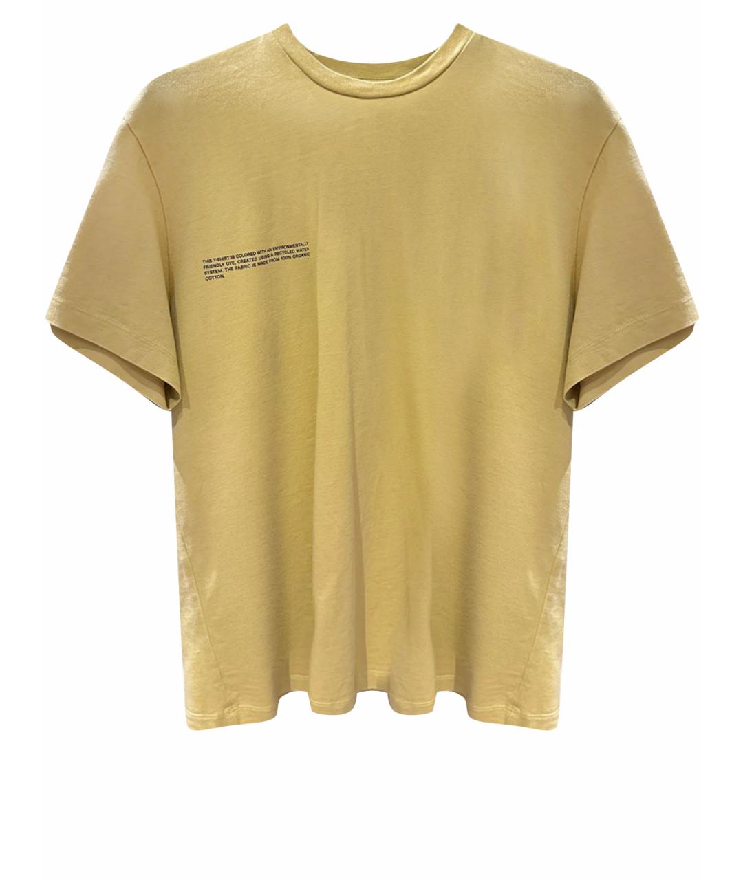 THE PANGAIA Желтая хлопковая футболка, фото 1