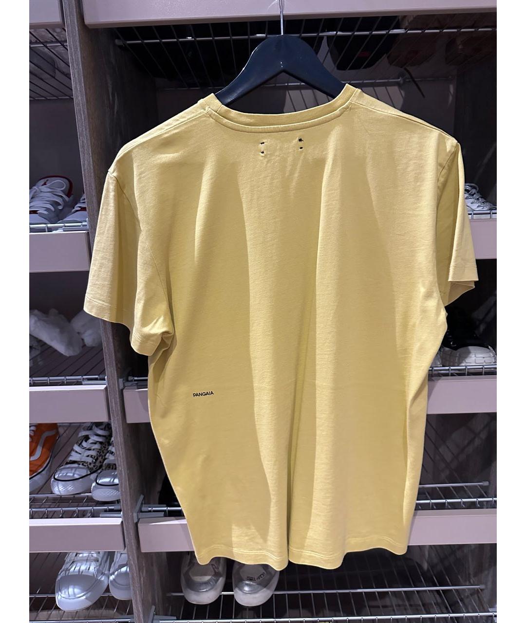 THE PANGAIA Желтая хлопковая футболка, фото 2