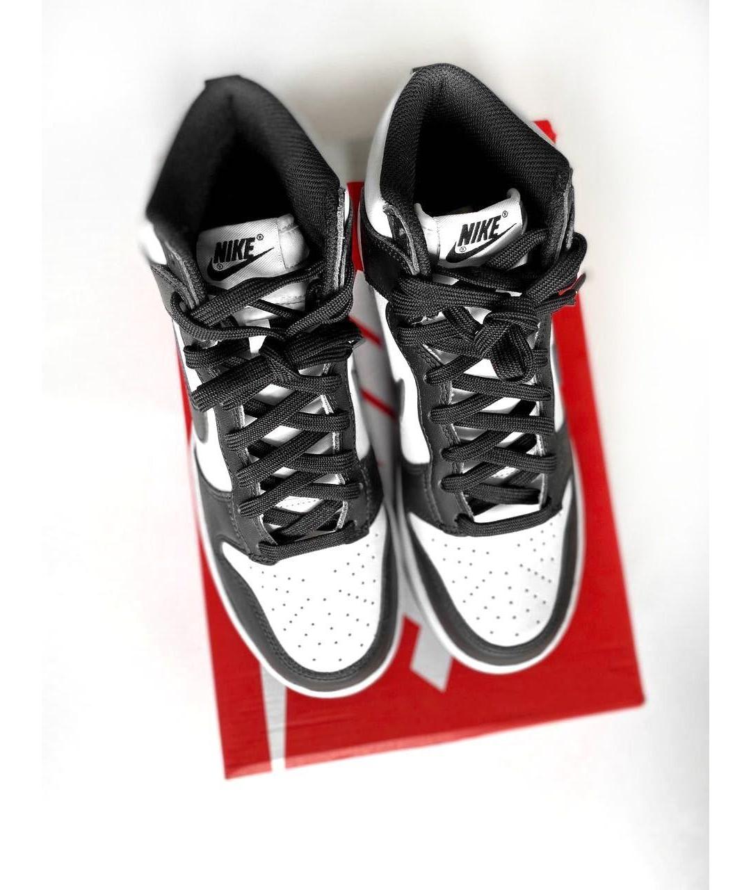 NIKE Черные кожаные кроссовки, фото 2