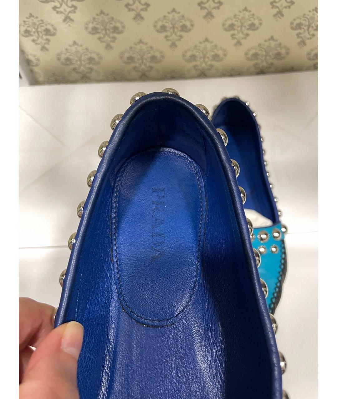 PRADA Мульти кожаные мокасины, фото 3
