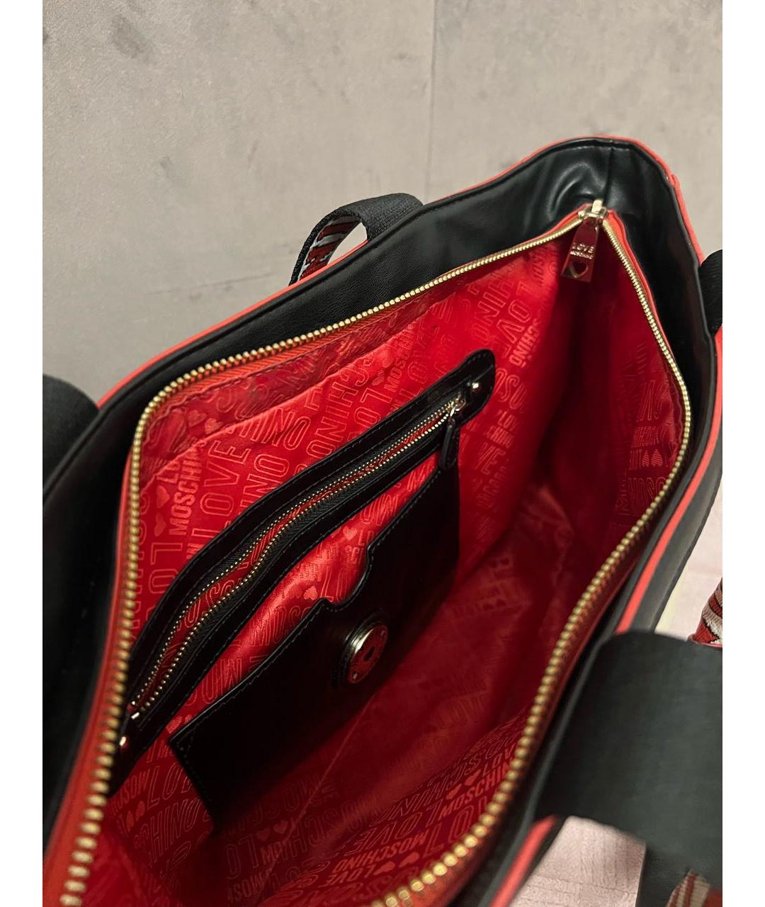 LOVE MOSCHINO Мульти кожаная сумка тоут, фото 4