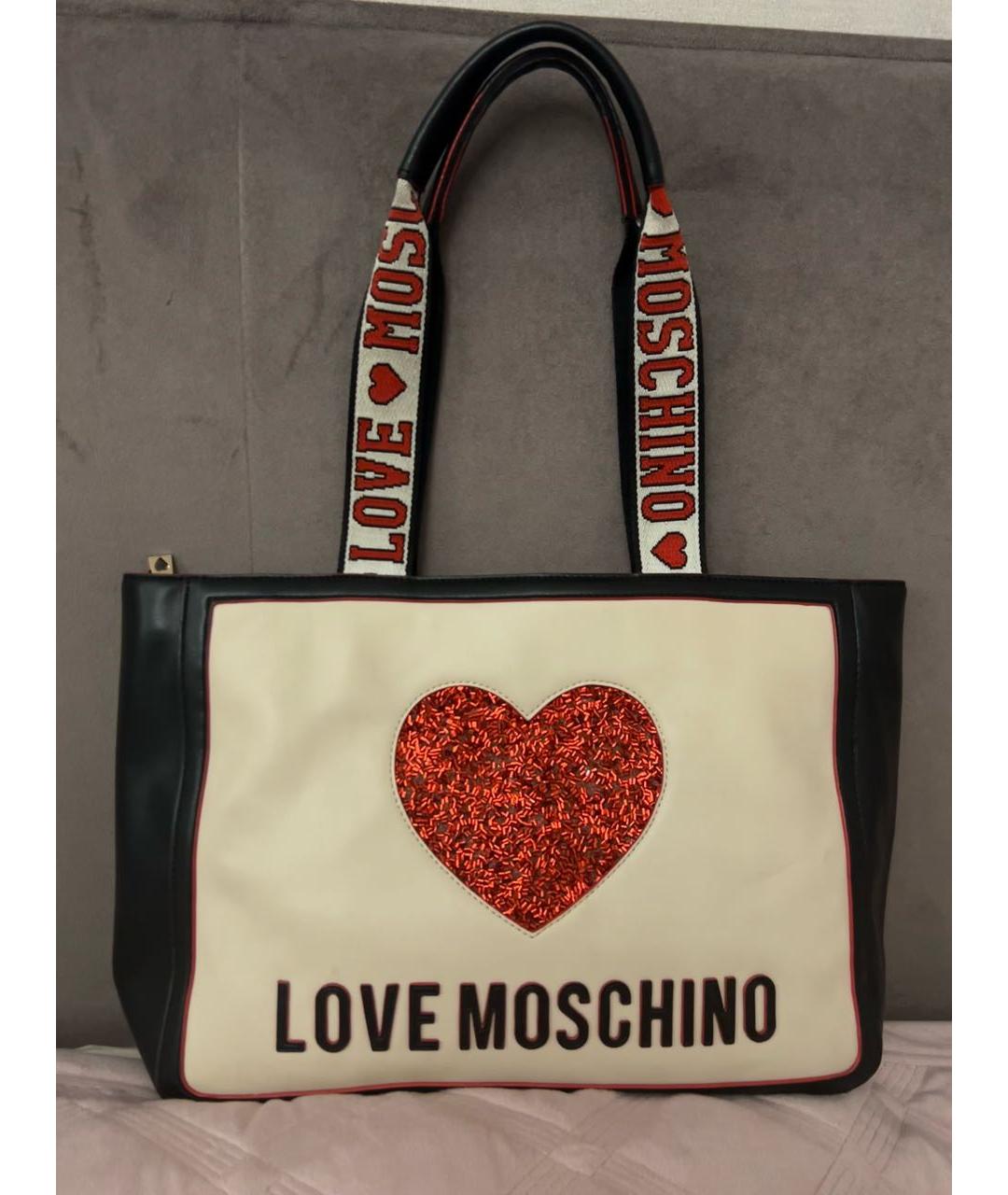 LOVE MOSCHINO Мульти кожаная сумка тоут, фото 8