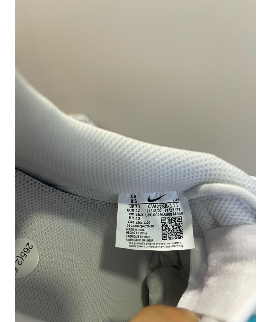 NIKE Белые кожаные низкие кроссовки / кеды, фото 5