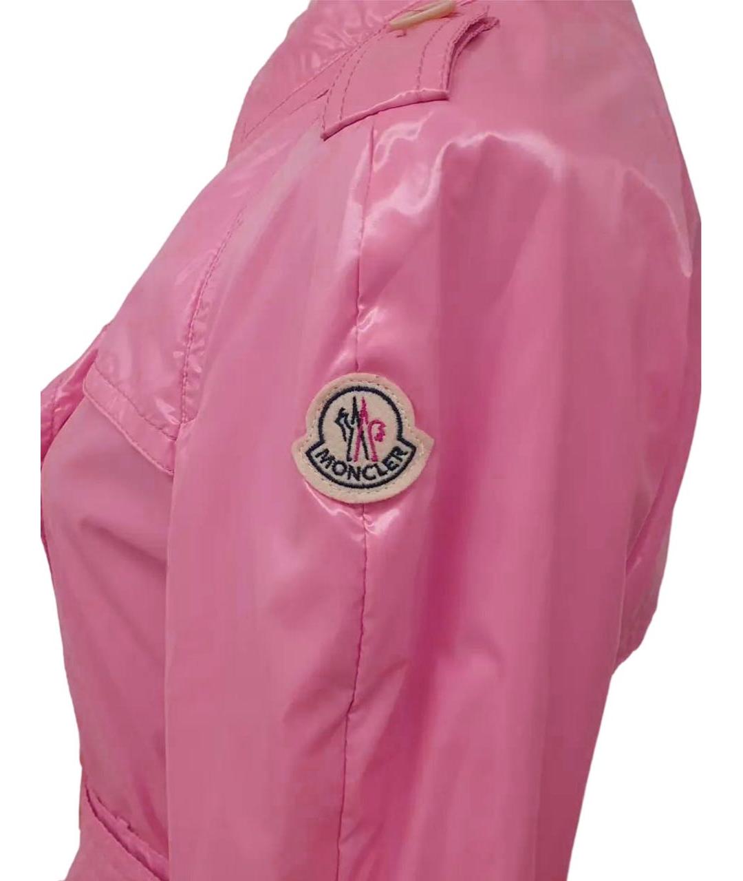 MONCLER Розовый тренч/плащ, фото 3