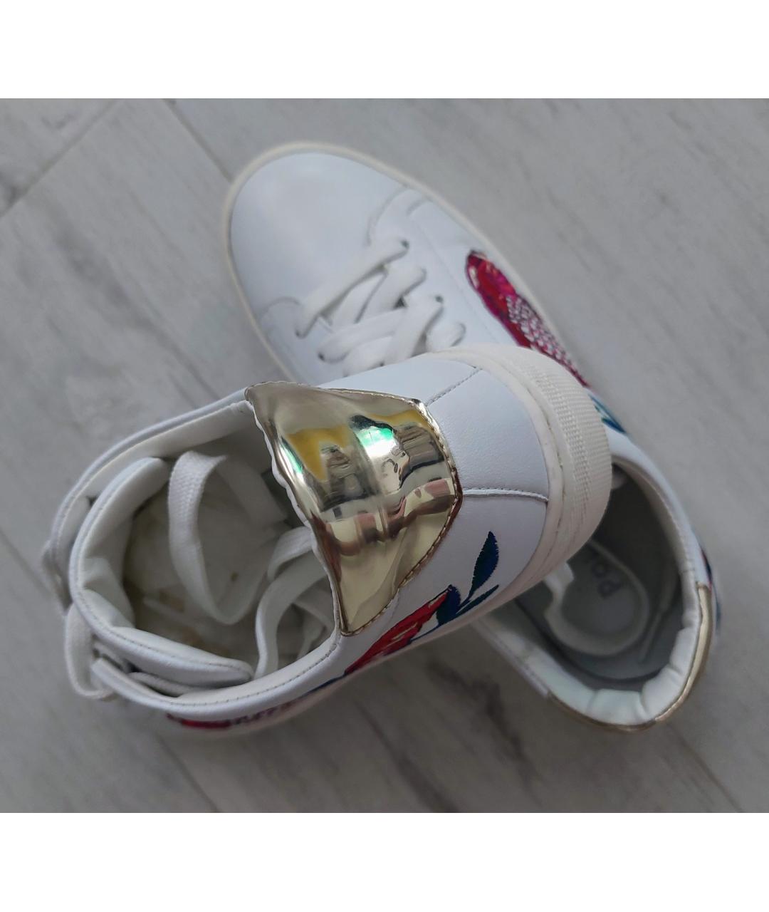 POLLINI Белые кроссовки из искусственной кожи, фото 6