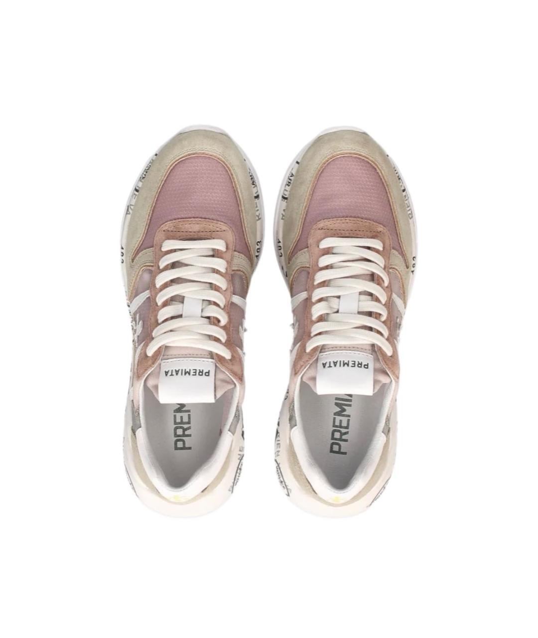 PREMIATA Розовые кожаные кроссовки, фото 3