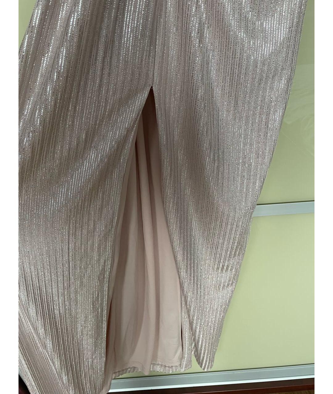 AIDAN MATTOX Бежевое полиэстеровое вечернее платье, фото 3
