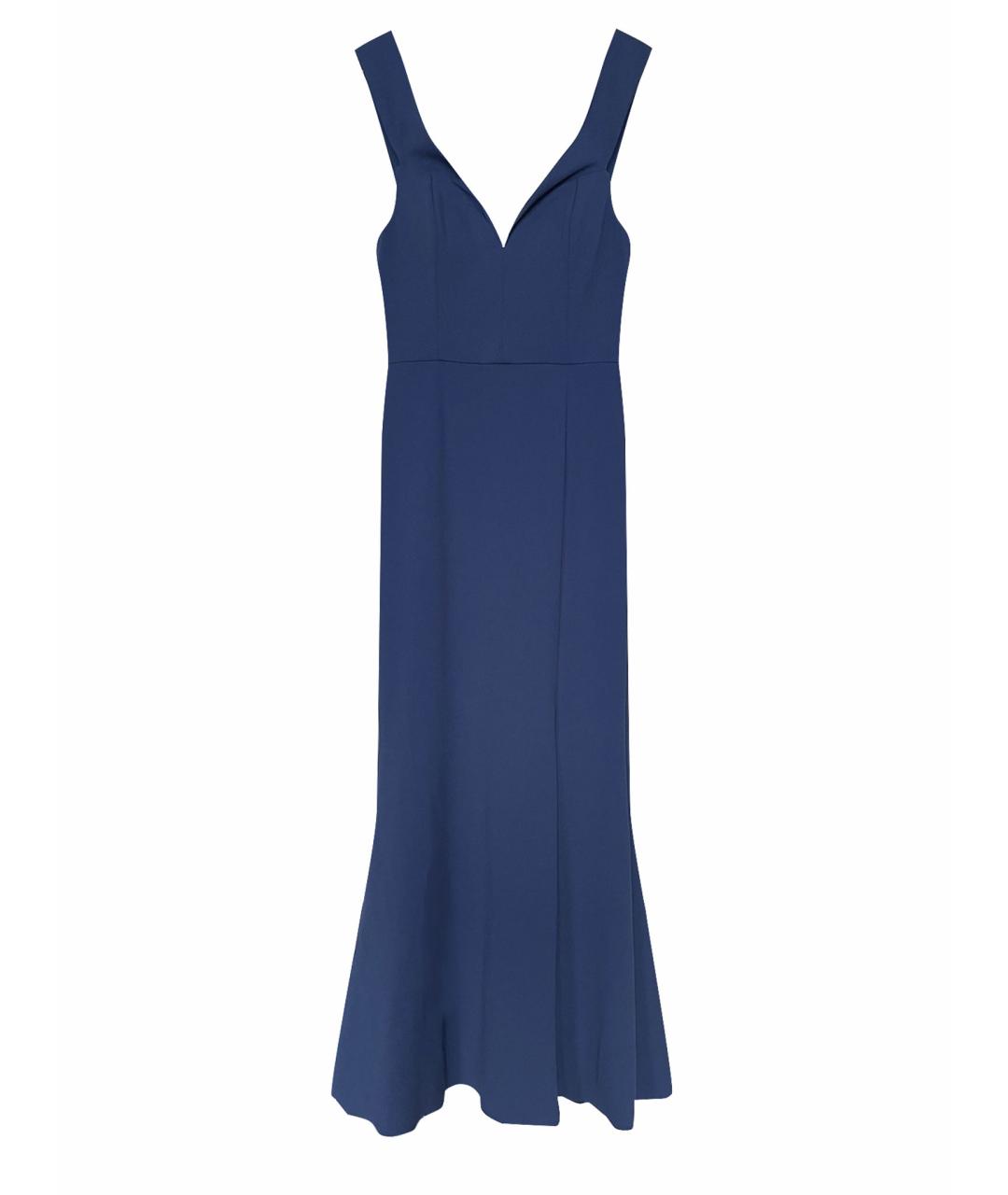 AIDAN MATTOX Синее полиэстеровое вечернее платье, фото 1