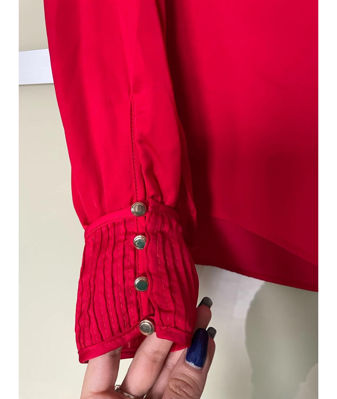 CALVIN KLEIN Красная полиэстеровая блузы, фото 5