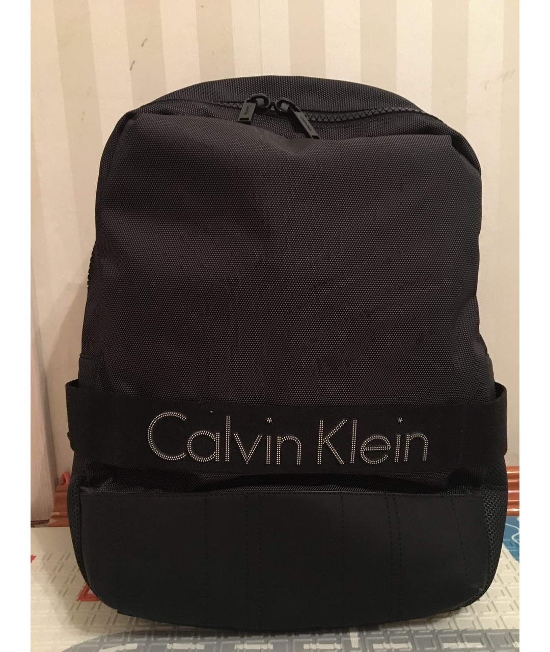 CALVIN KLEIN Черный тканевый рюкзак, фото 5
