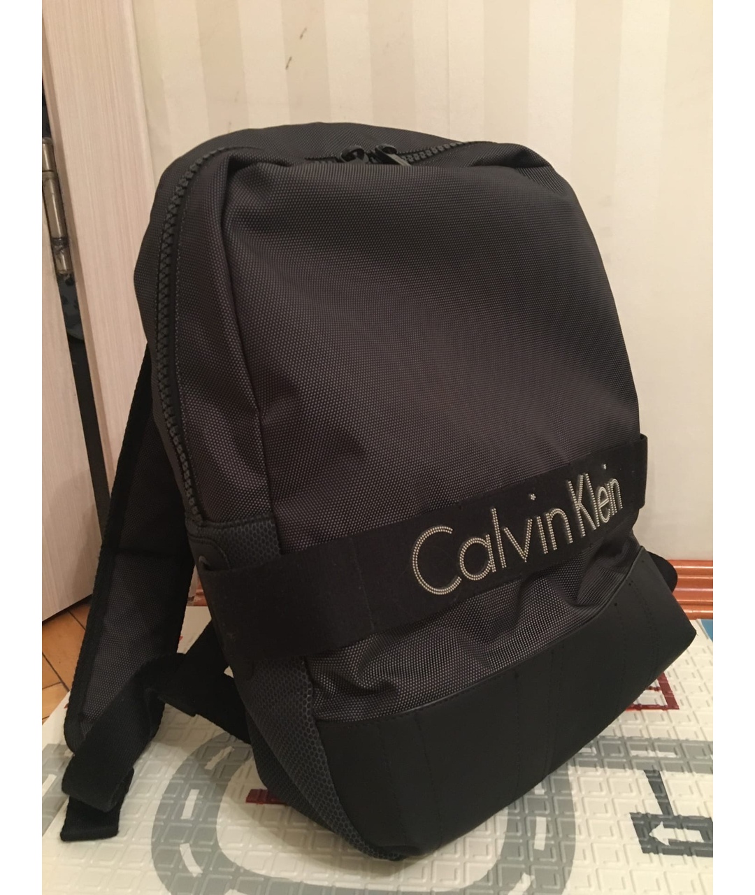 CALVIN KLEIN Черный тканевый рюкзак, фото 2