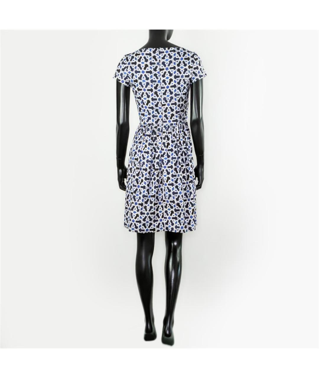 PRADA Синее хлопковое повседневное платье, фото 3